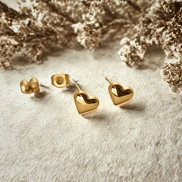 Enduring Love Heart Studs