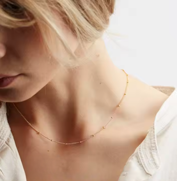 Serene Glow Beaded Necklace