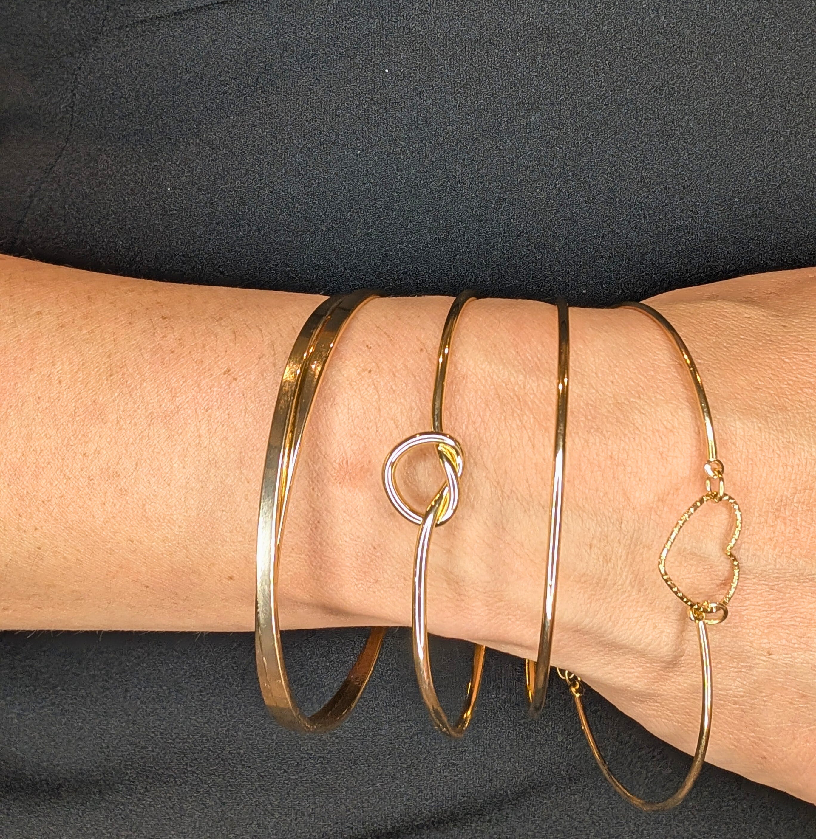 4-Piece Golden Harmony Bracelet Set