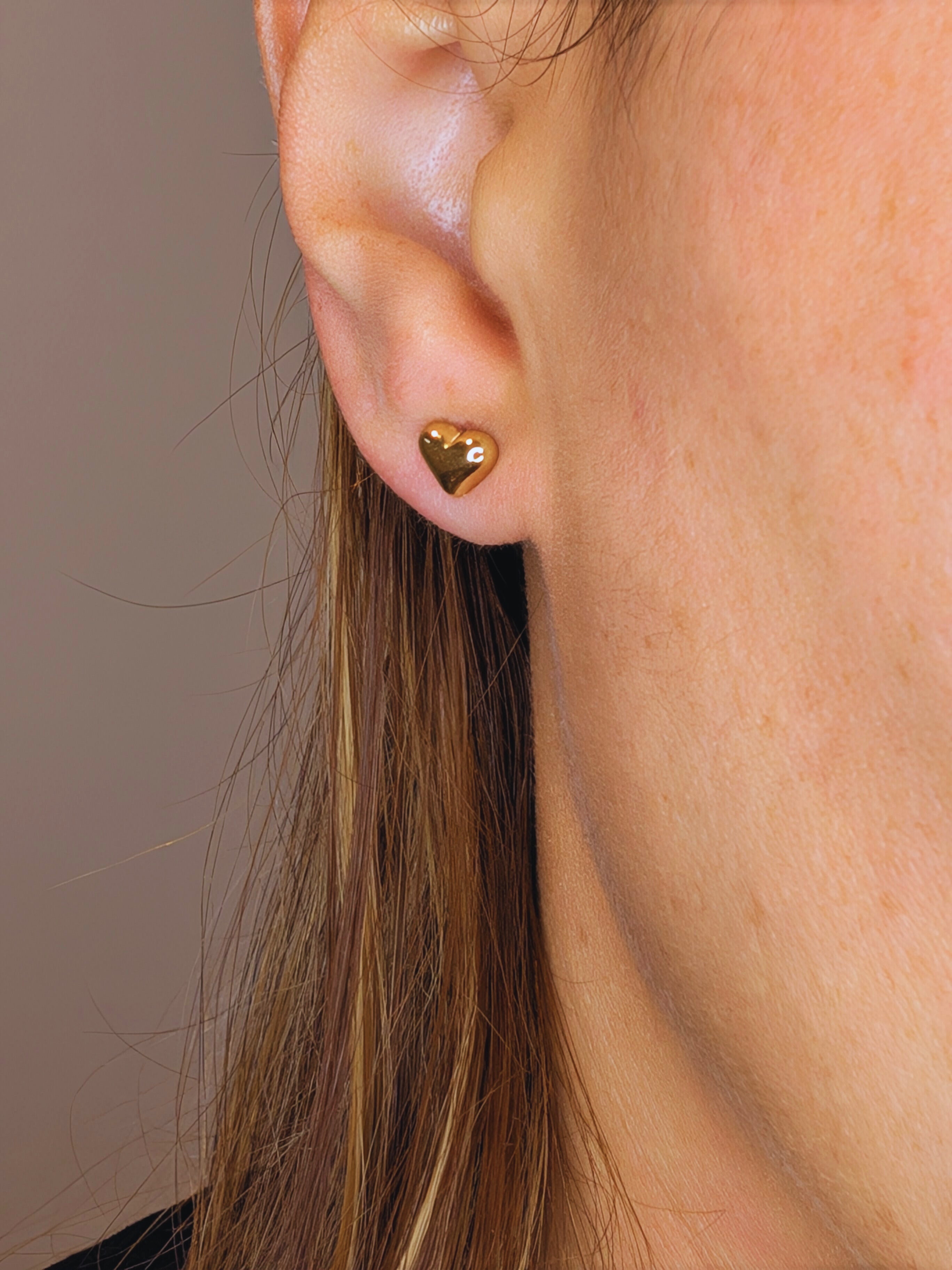 Enduring Love Heart Studs