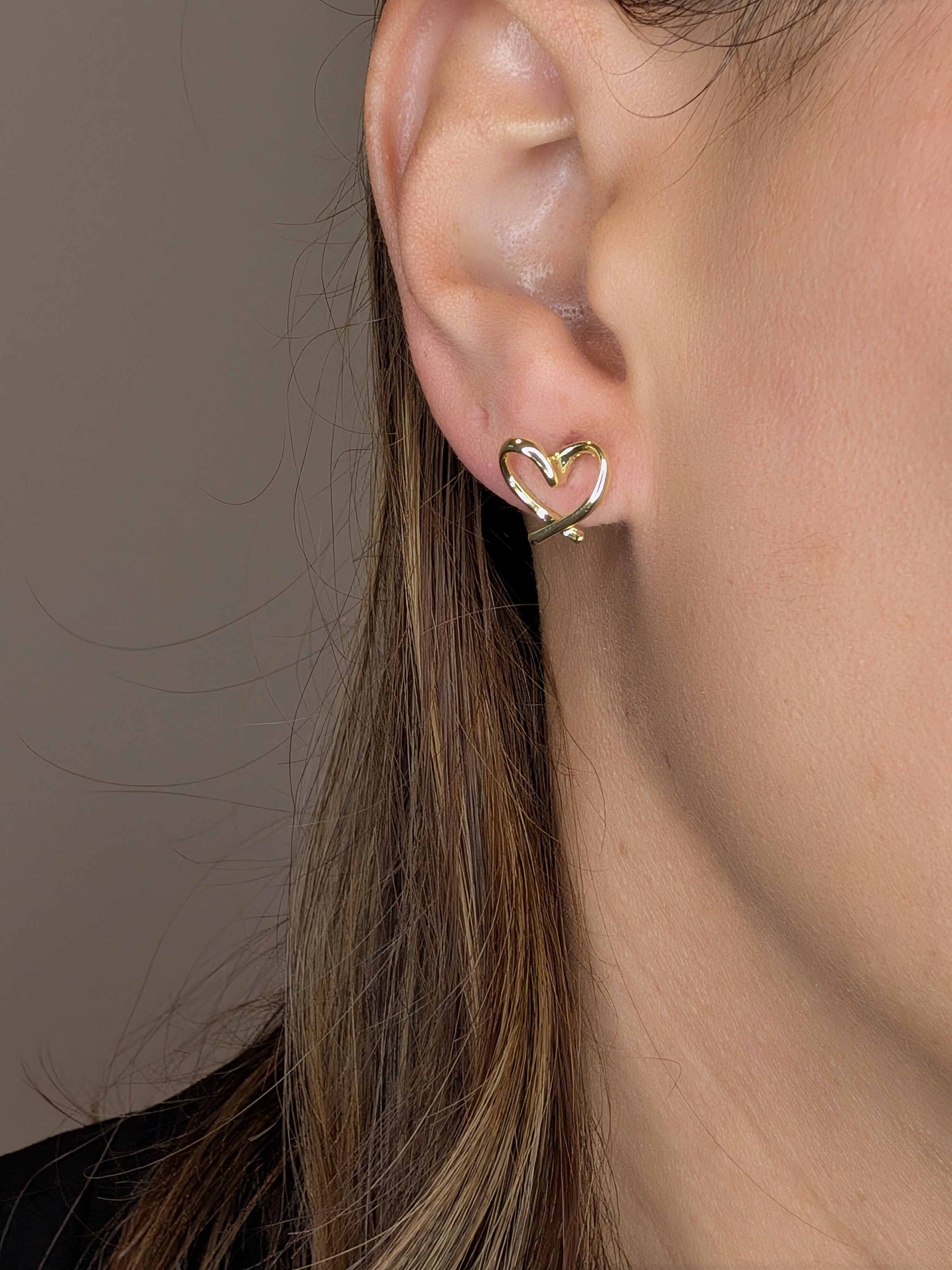 Radiant Heart Glow Studs