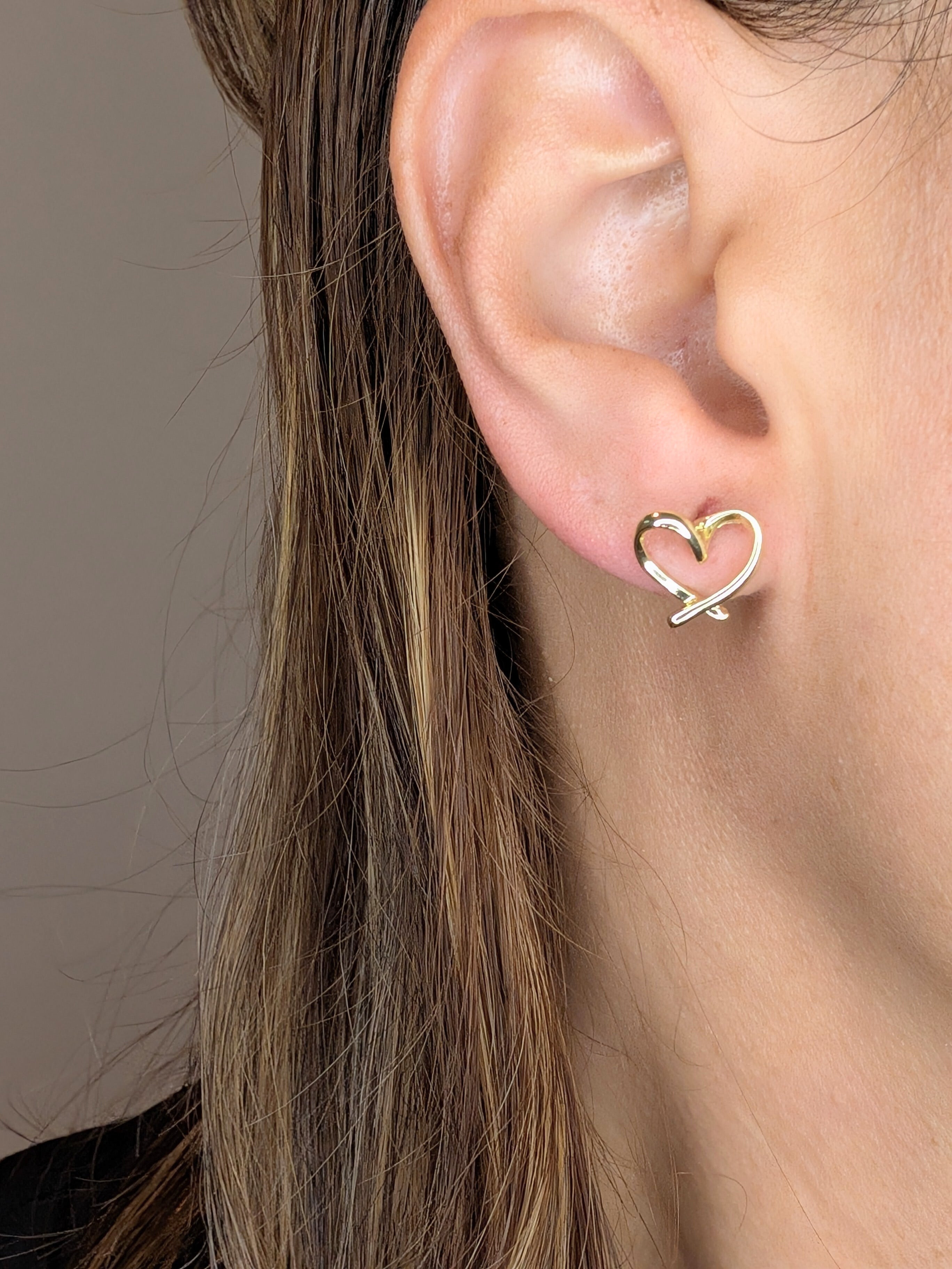 Radiant Heart Glow Studs