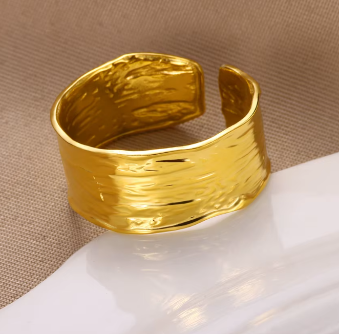 Golden Embrace Flex Ring