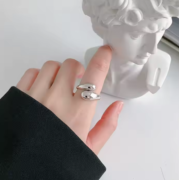 Infinity Grace Teardrop Ring