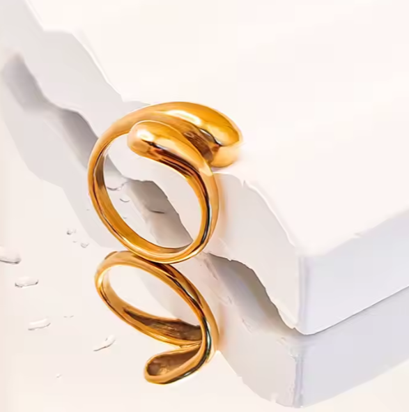 Infinity Grace Teardrop Ring